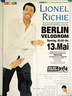 Original 2001 Lionel Richie German Concert Posters